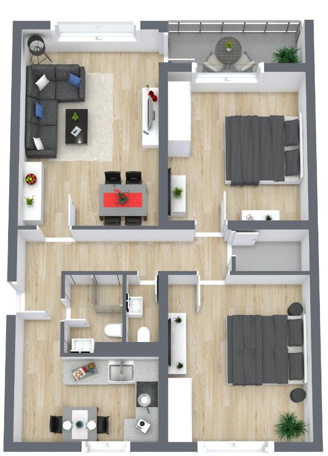 Apartment Eastside Mit 3 Zimmern Fur Bis Zu 5 Personen Mit Balkon Фрідріхсгафен Екстер'єр фото